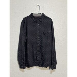 Marmot Mens Fairfax Flannel Shirt Size XL Black Midweight Button Long Sleeve